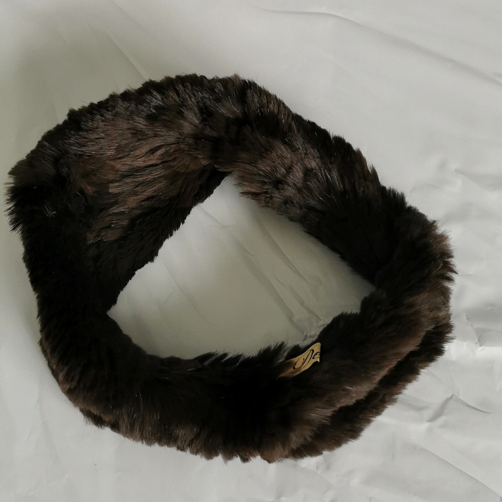 RABBIT FUR HEADBAND